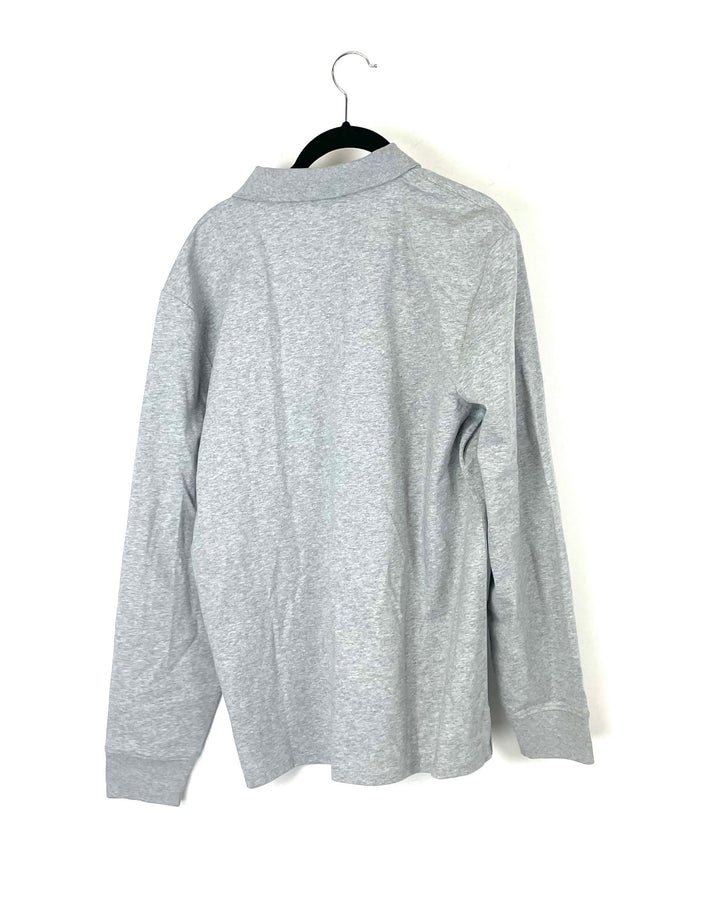 MENS Grey Long Sleeve Shirt - Medium