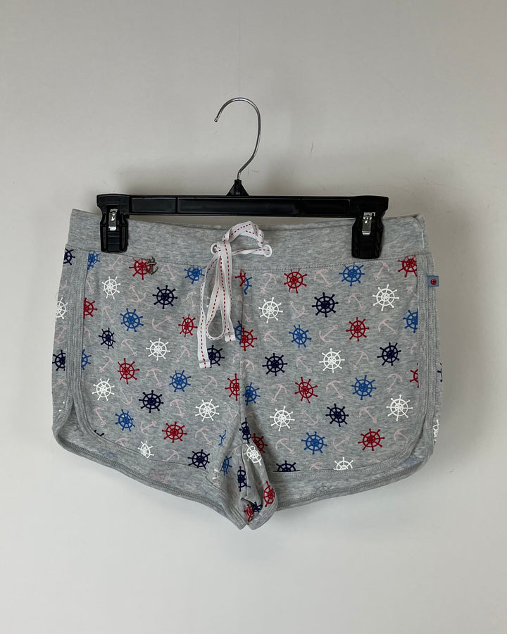Anchor Printed Sleepwear Shorts - Small