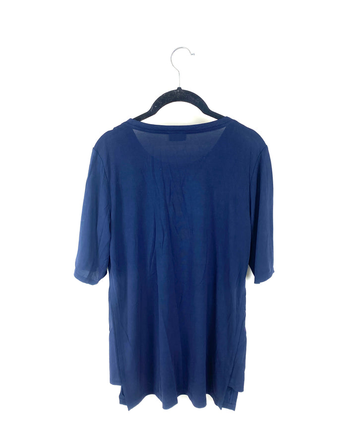 Navy Blue T-Shirt - Size 6-8