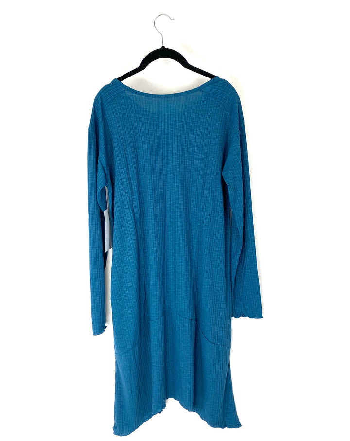 Dark Teal Long Sleeve Dress - Sizes 6/8 and 10/12