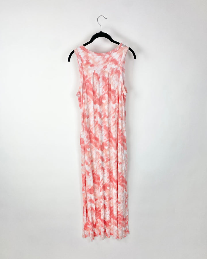 Orange Tie Dye Maxi Dress - Extra Small