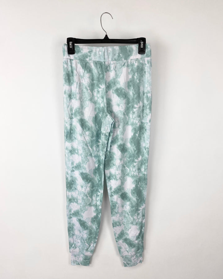 Green Tie Dye Joggers - XS