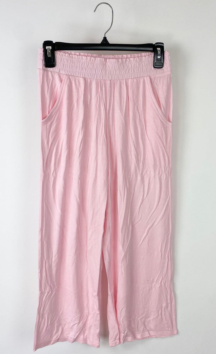 Light Pink Cropped Pj Bottoms - XS