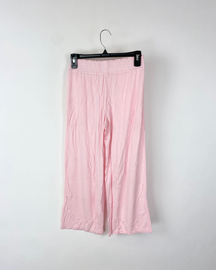 Light Pink Cropped Pj Bottoms - XS
