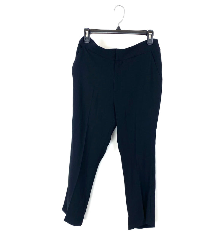 Black Cropped Dress Pants - Size 4-6