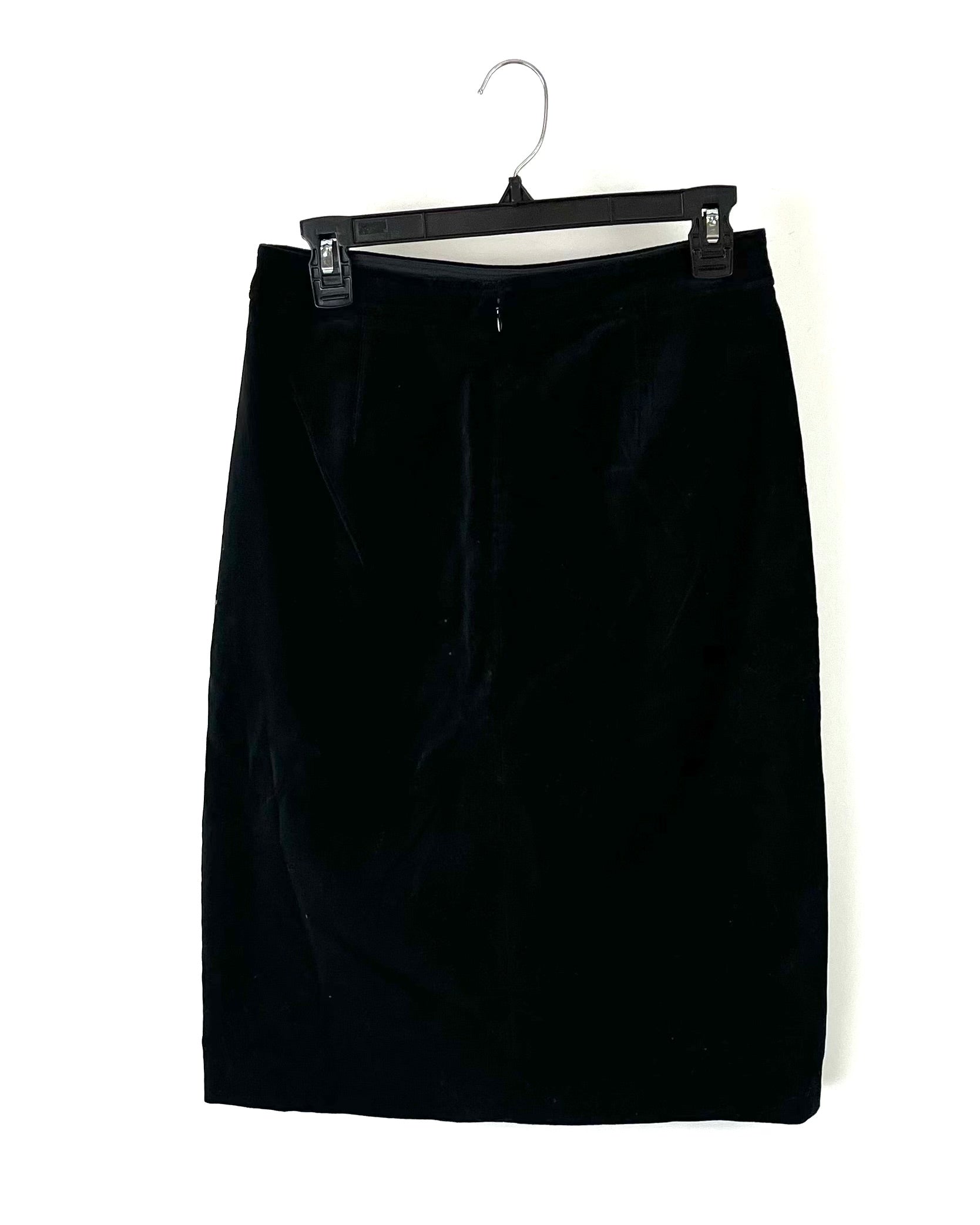 Black Velvet Skirt - Size 6