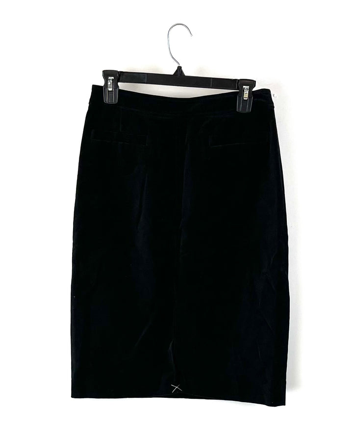 Black Velvet Skirt - Size 6