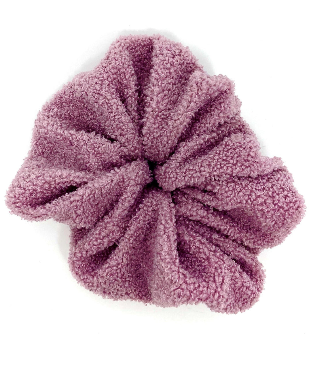 Lilac Teddy Jumbo Scrunchie - The Fashion Foundation - {{ discount designer}}
