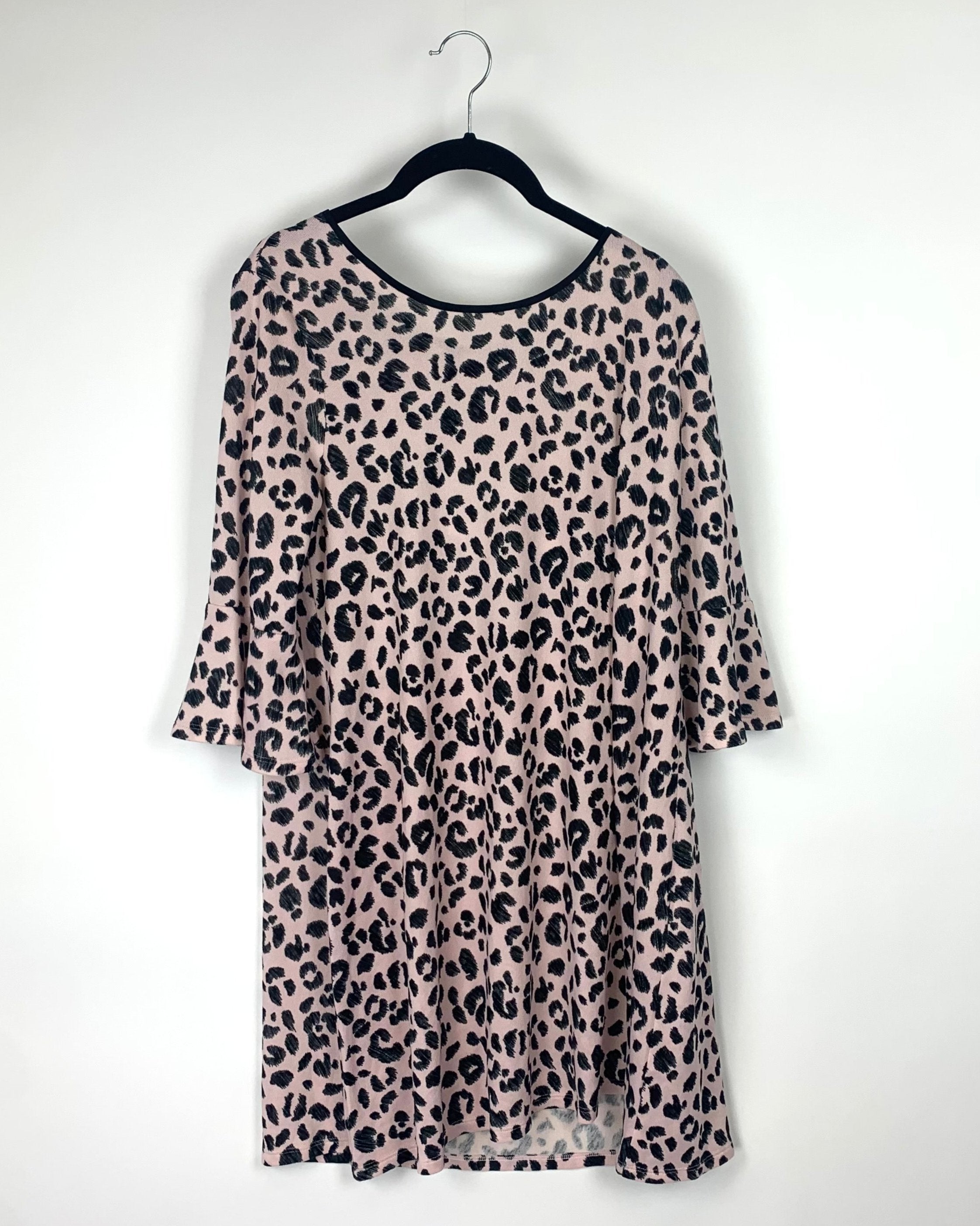 open lace back dress Pink and Black Cheetah Nightgown