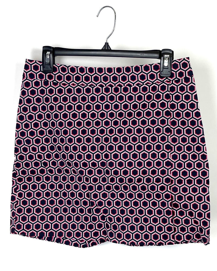 Hexagon Print Skort - Size 4