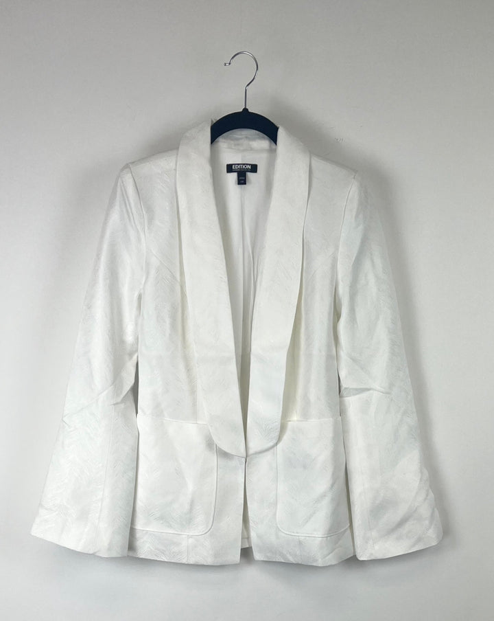 White Patterned Blazer - Size 00/0 and 0/2