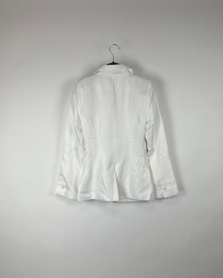 White Patterned Blazer - Size 00/0 and 0/2