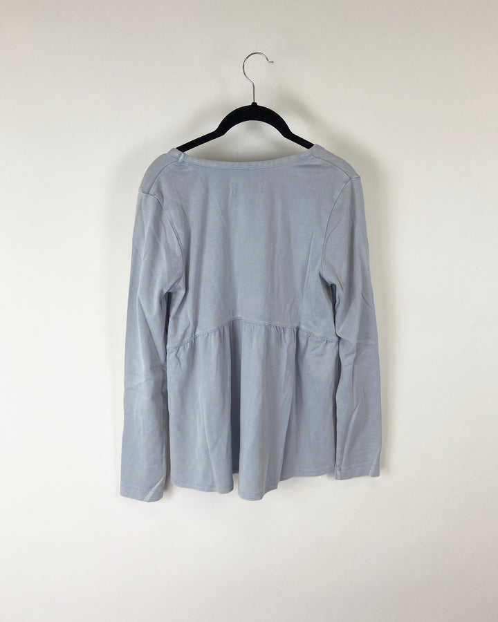 Light Grey Long Sleeve Top - Small
