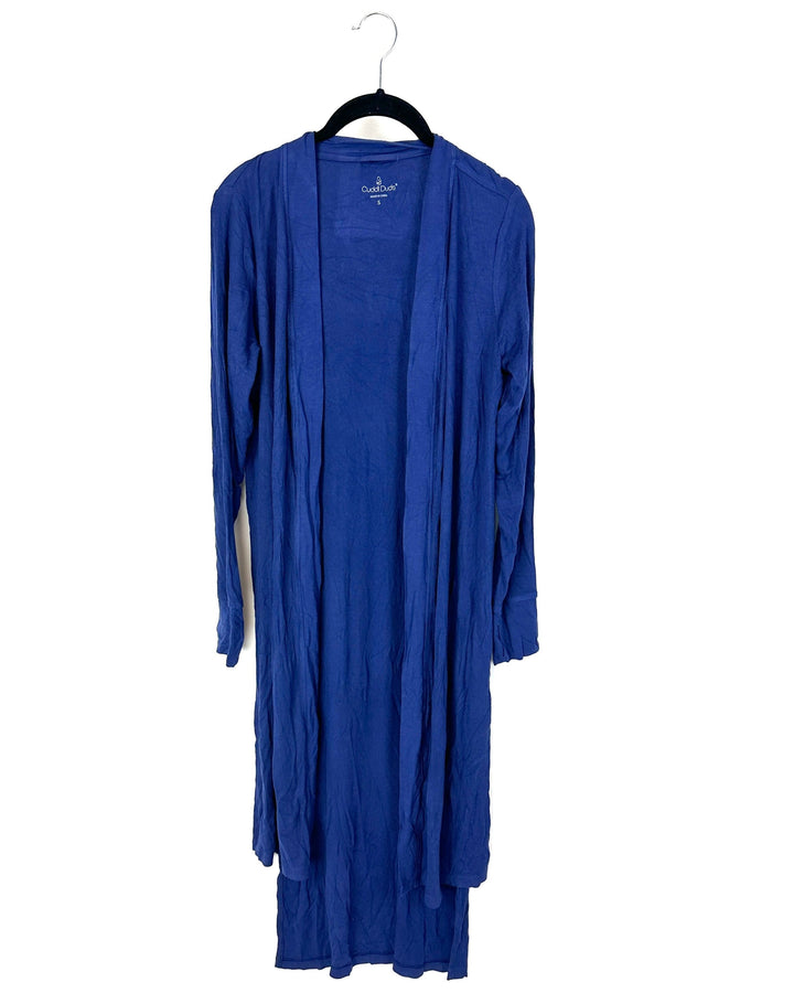 Navy Blue Ribbed Cardigan - Size 4/6