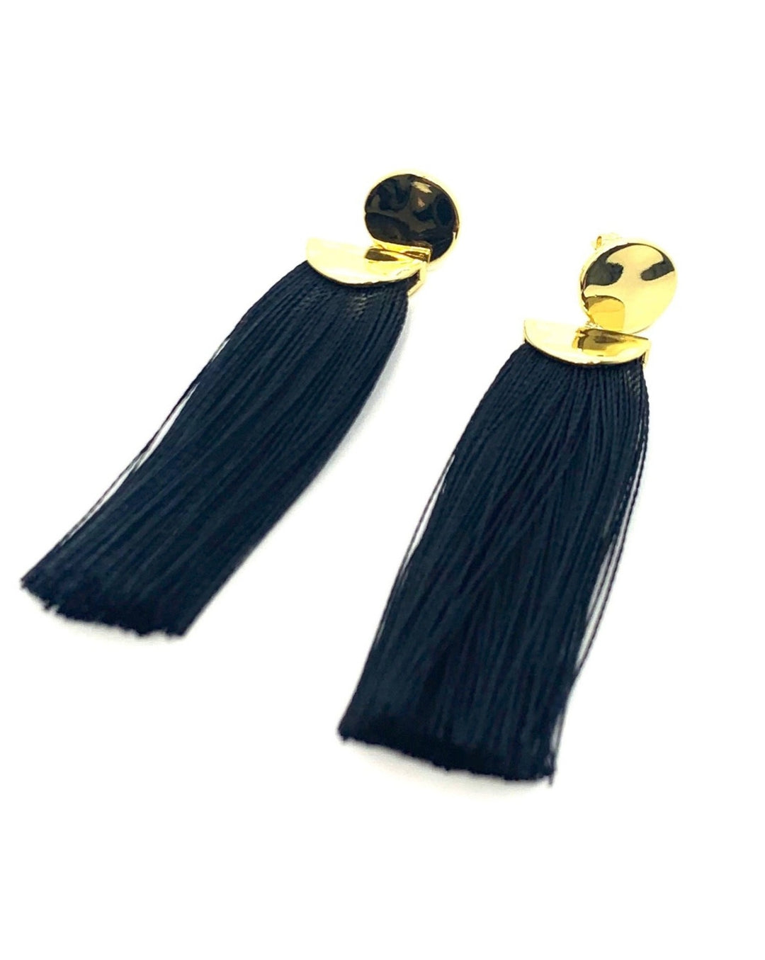 Black Tassel Earrings