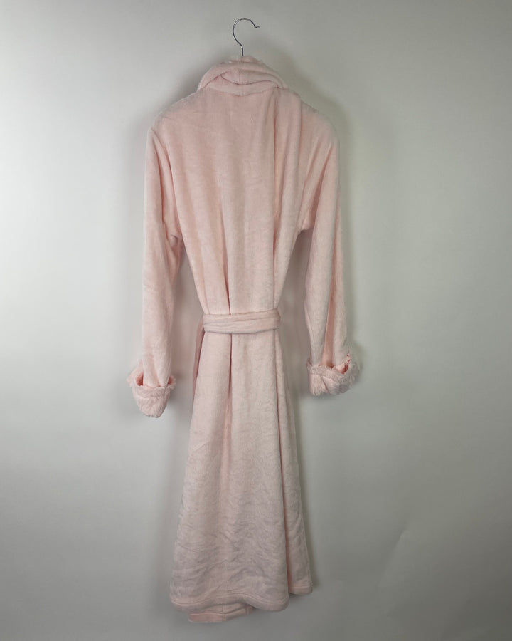 Bubble Gum Pink Fluffy Long Robe - Small