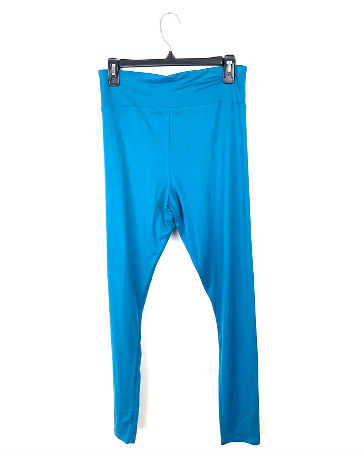 Turquoise Maternity Leggings - Size 10/12