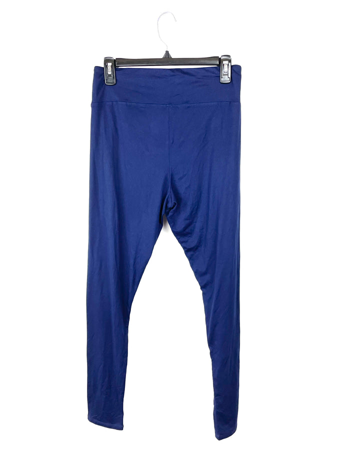 Dark Blue Maternity Leggings - Medium