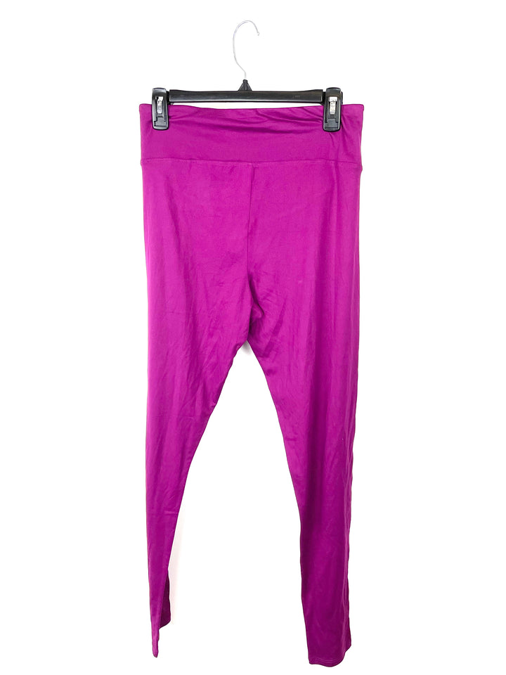 Dark Purple Maternity Leggings - Size 10/12