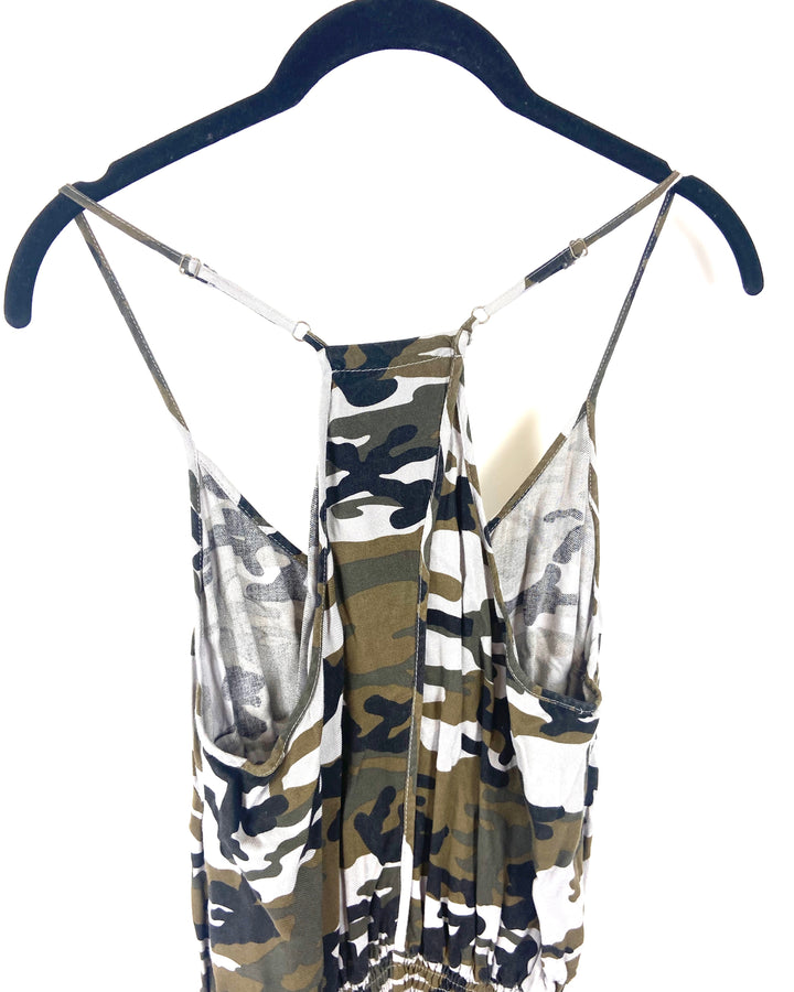 Green Camo Romper - Small