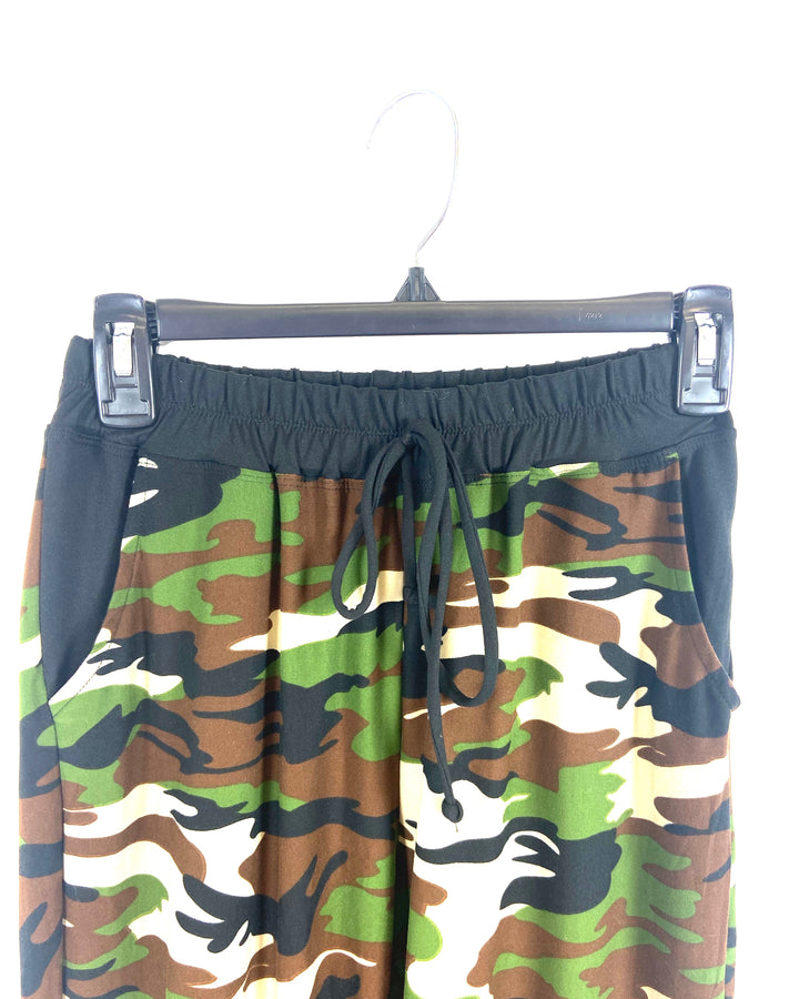 Green Camo Joggers - Small
