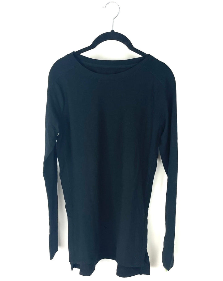 Black Long Sleeve Top - 2XL