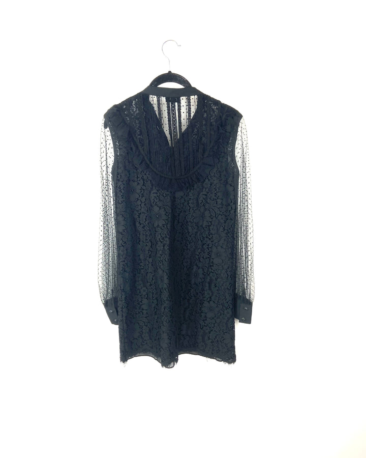 Black Sheer Dress - Small