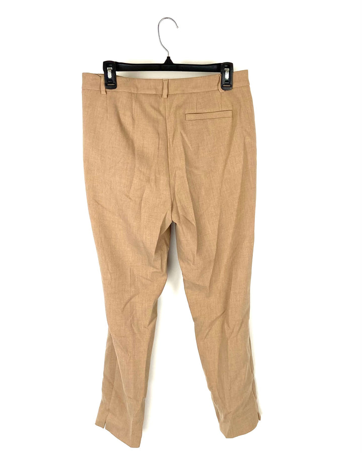 The Mia Slim Beige Dress Pants - Size 8