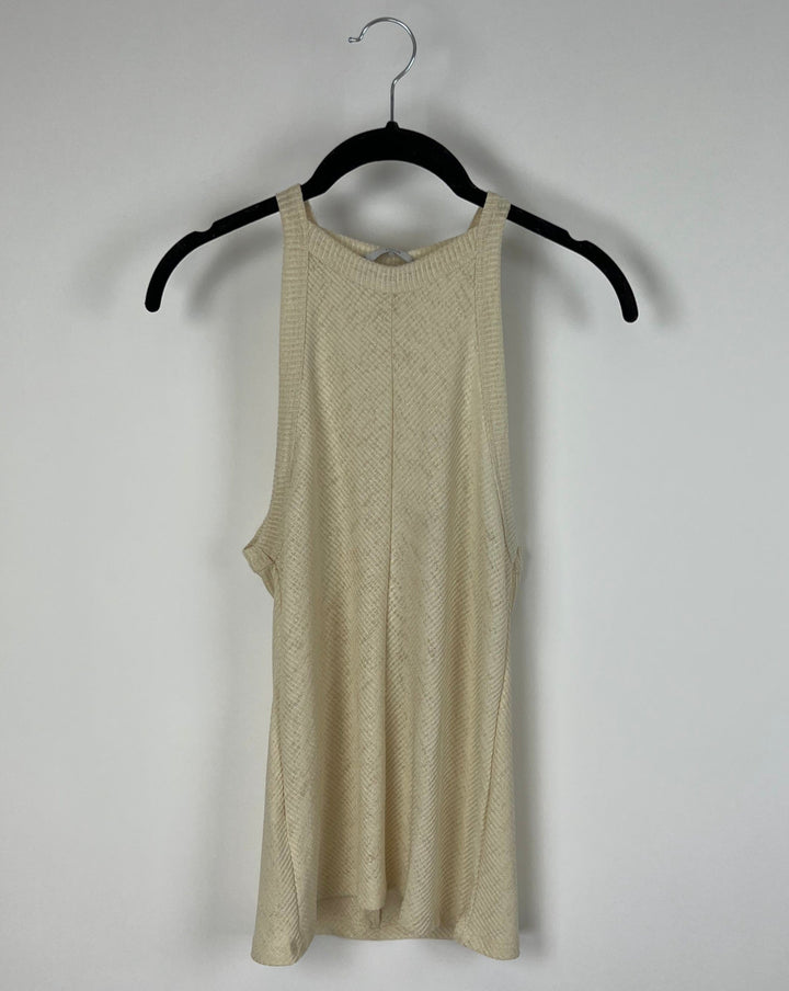 Tan Thin Tank Top - Small