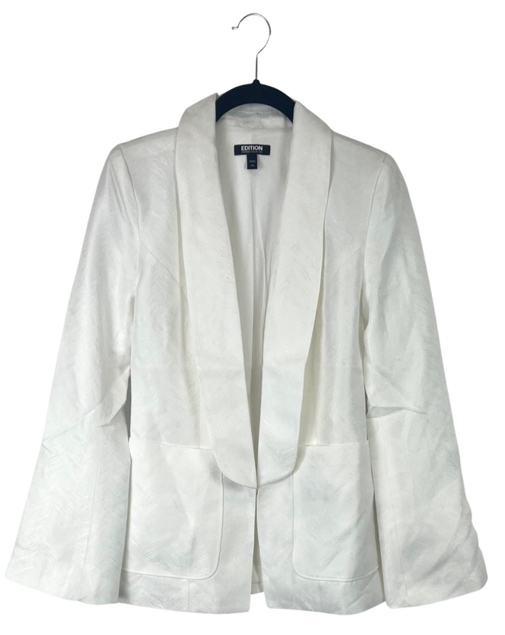 White Patterned Blazer - Size 00/0 and 0/2