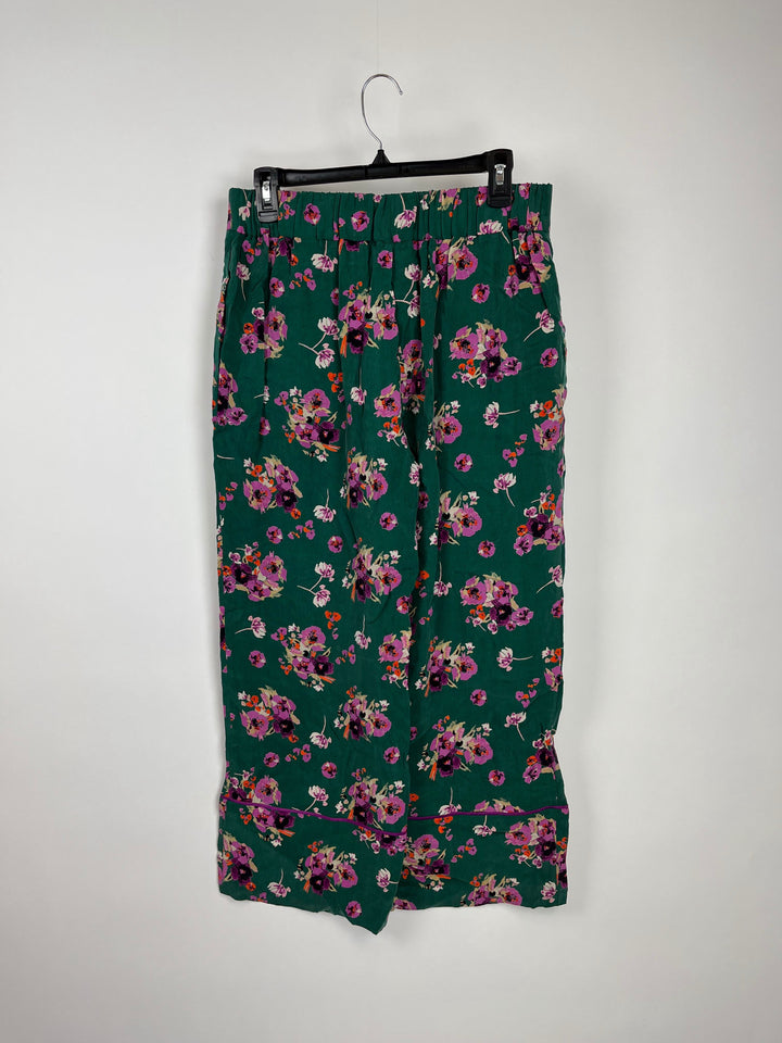 High Rise Floral Pants - Size 8