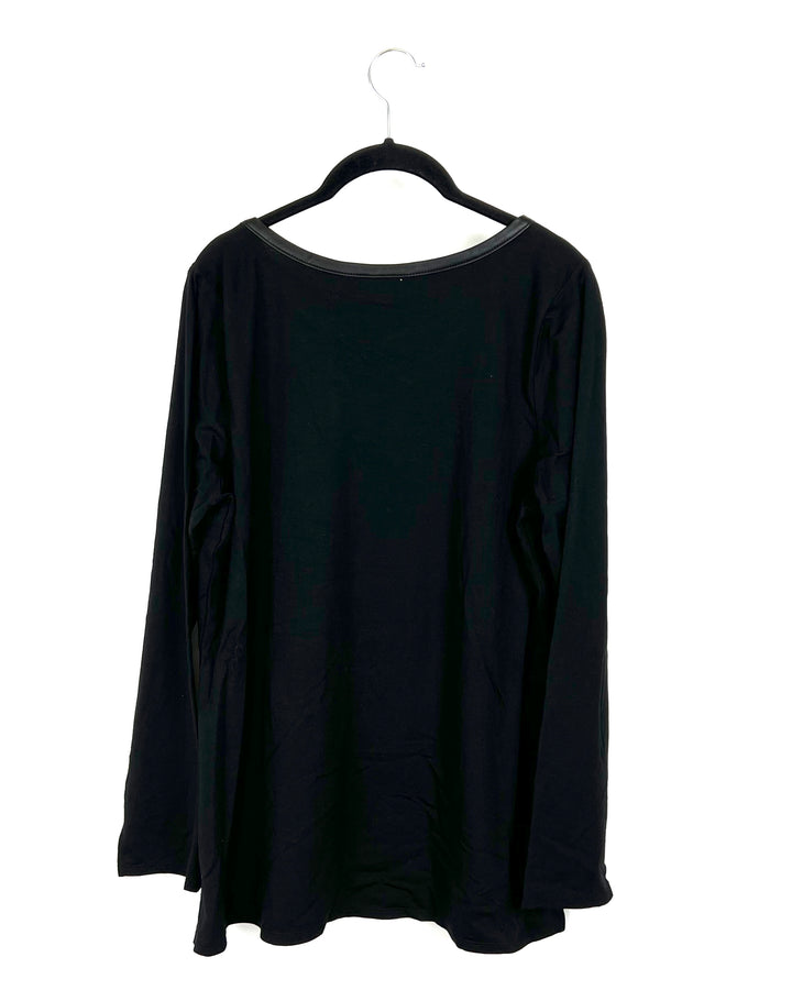 Black Criss Cross Top - Small/Medium