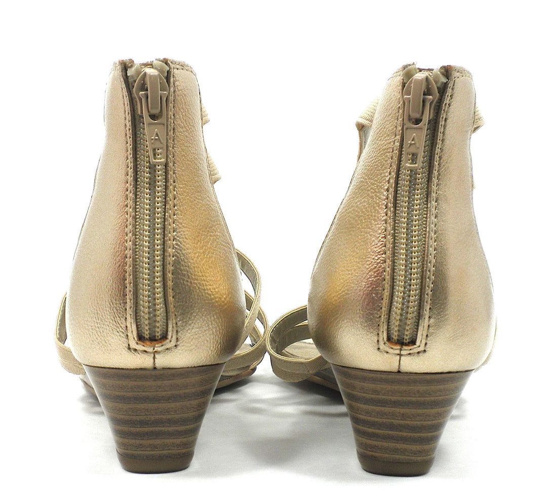 Aerosoles Gold Strappy Sandal - Size 6 - The Fashion Foundation
