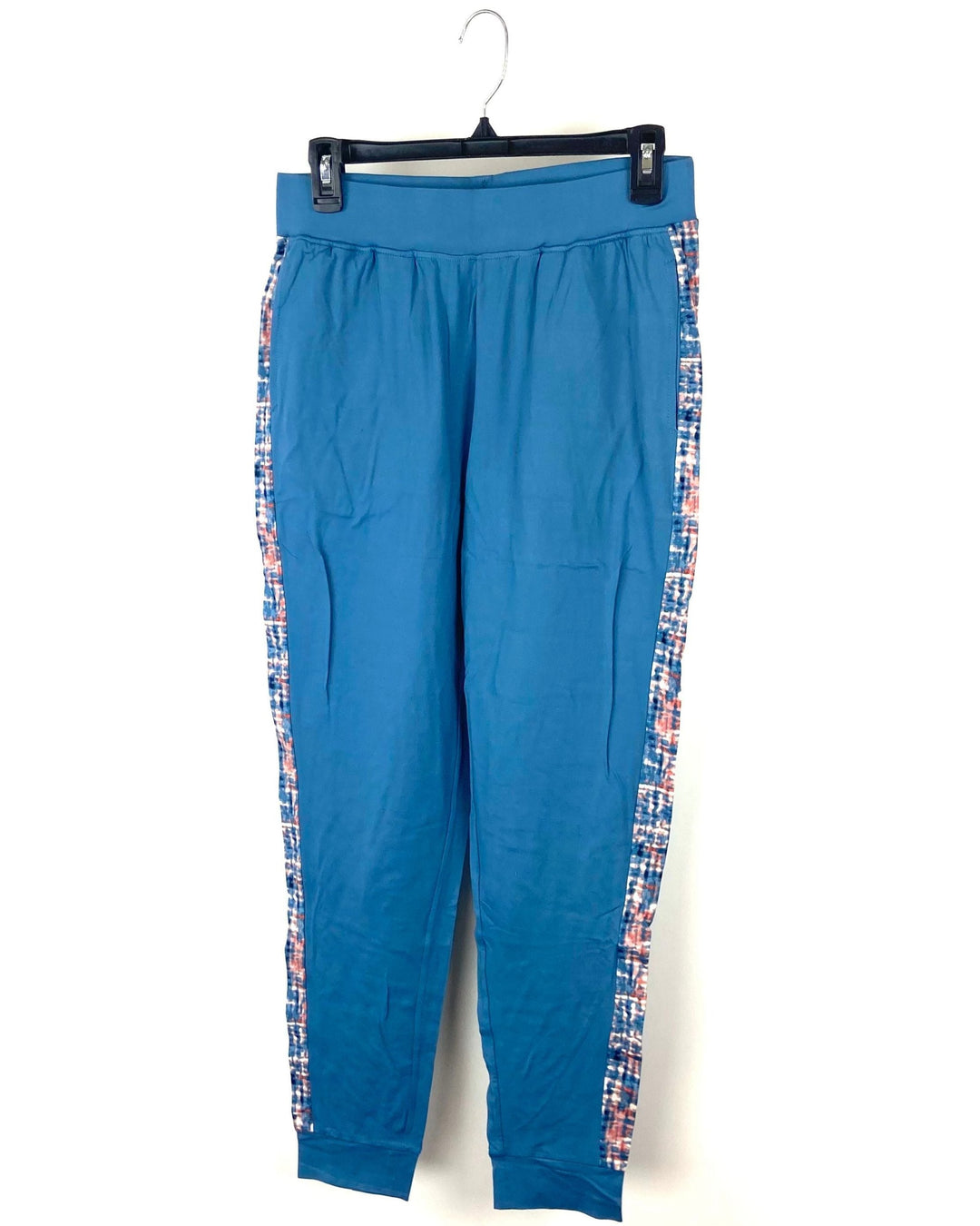Dark Blue Sweatpants With Printed Side Stripe - Size 6/8