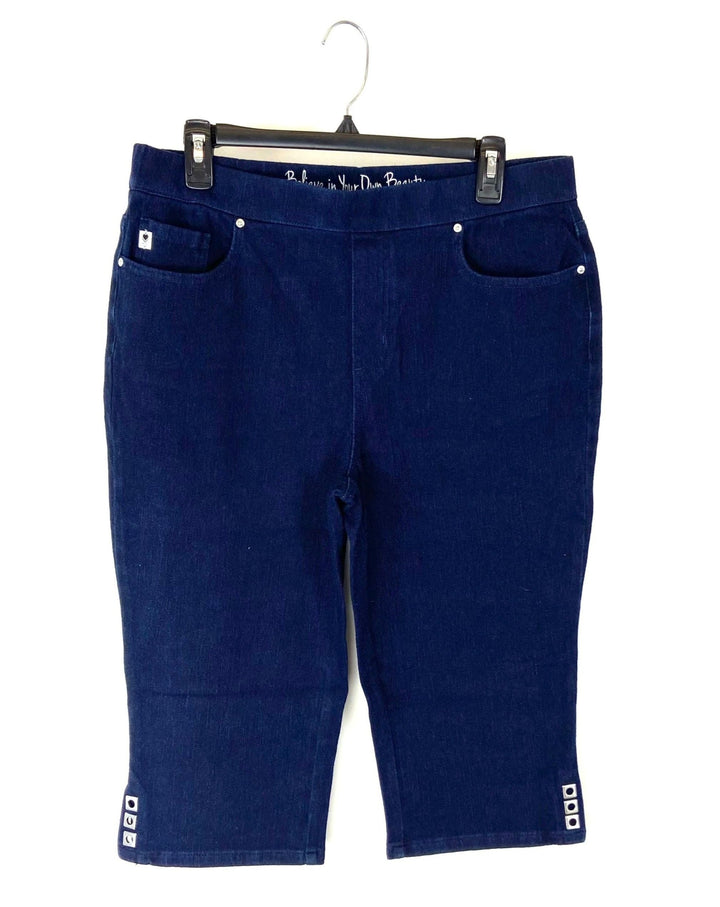 Dark Wash Capri Jeans - Size 6/8