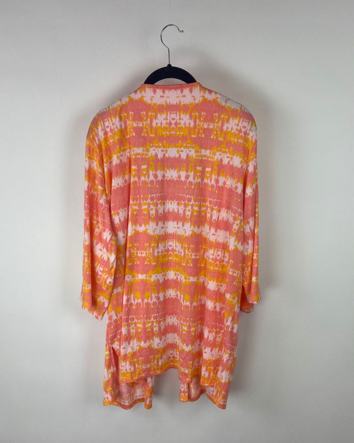 Tie Dye Pink Cardigan - Small/Medium