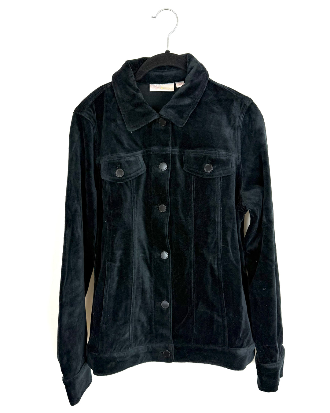 Black Velour Jacket - Size 6/8