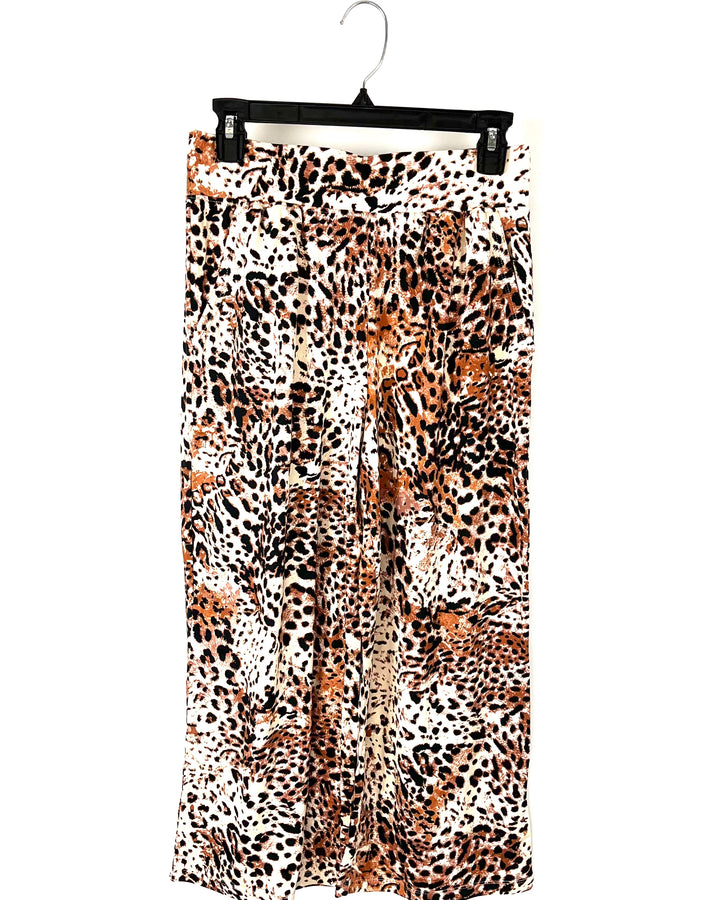 Cheetah Flowy Lounge Pants - Size 6-8