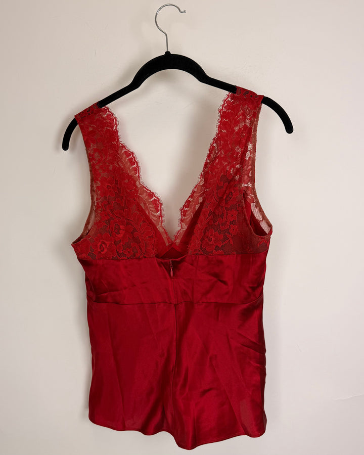 Cupid Red Laced Top - Size 00 and 4