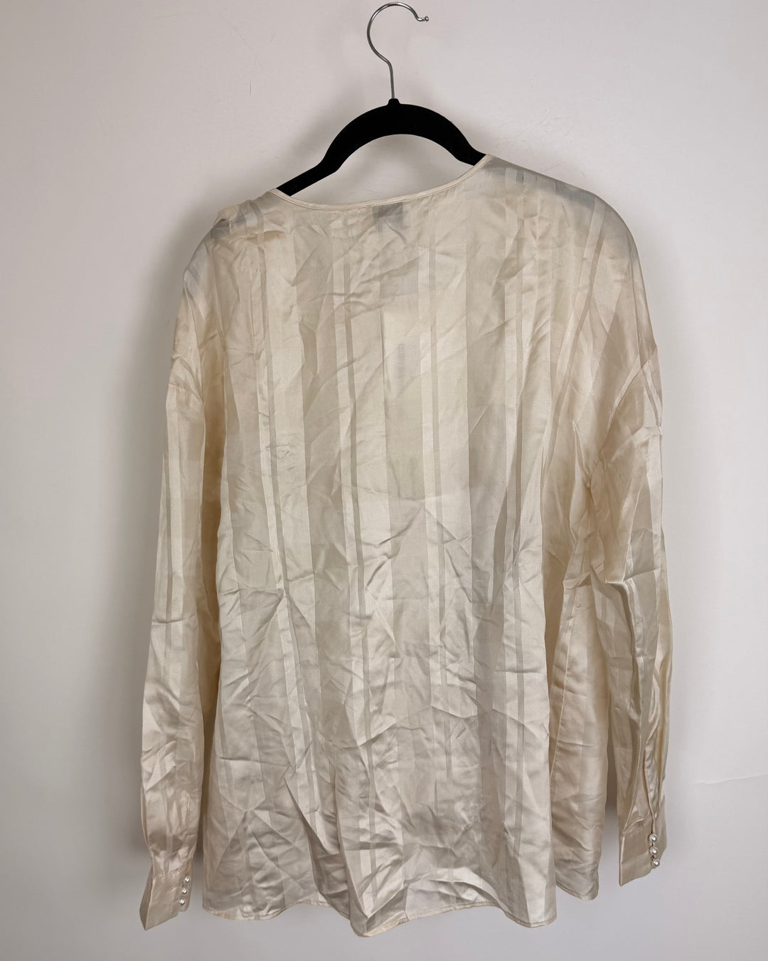 Ivory Striped Blouse - Size 4/6