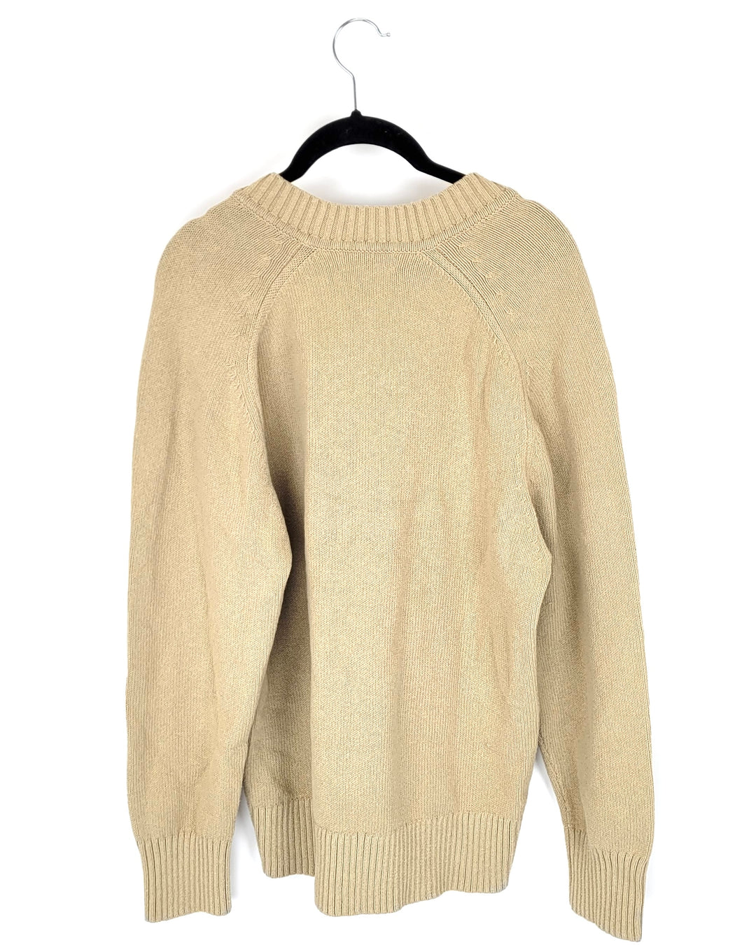 Tan V-Neck Long Sleeve Sweater - Size 4/6