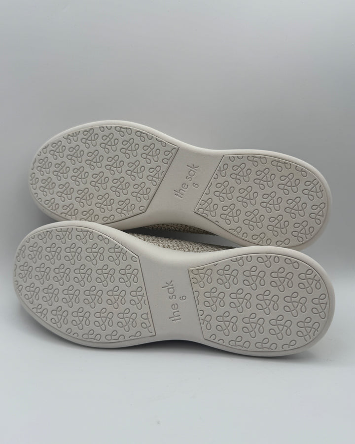 White Crochet Sneakers With Fruit Detail - Size 6