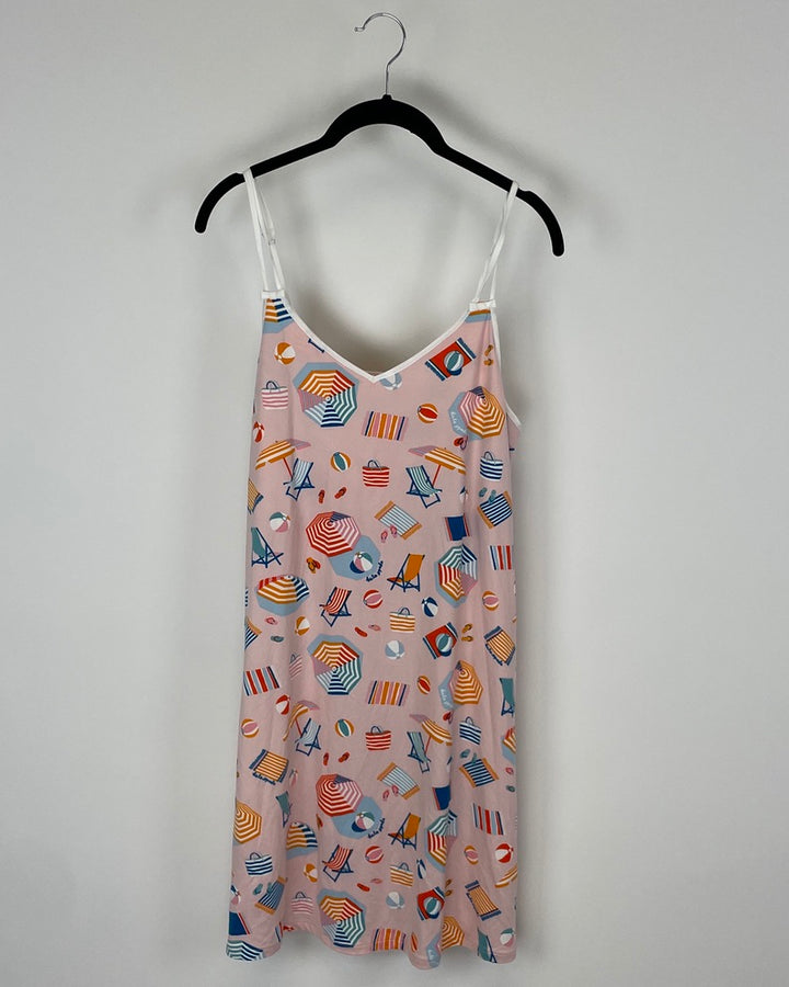 Beach Print Nightgown - Size 4-6