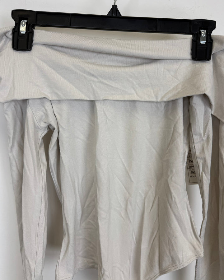 Sand Cowl Neck Bodysuit - Size 2/4