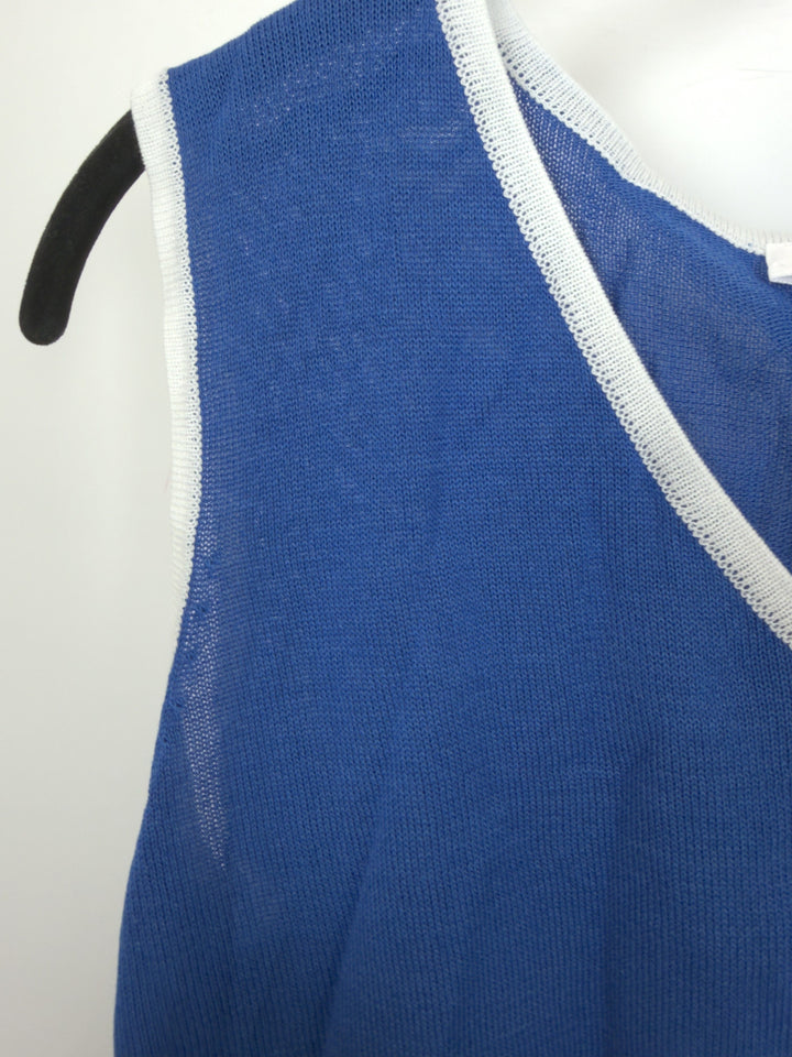 Royal Blue Semi Sheer Tank Top - Size 2/4 and 4/6