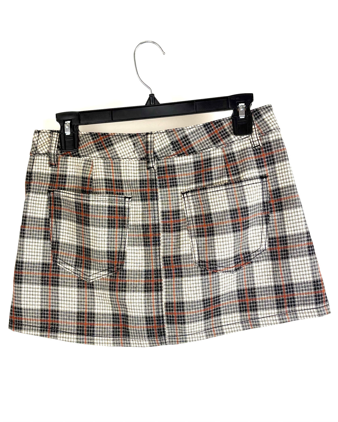 Plaid Neutral Colored Mini Skort - Size 2/4