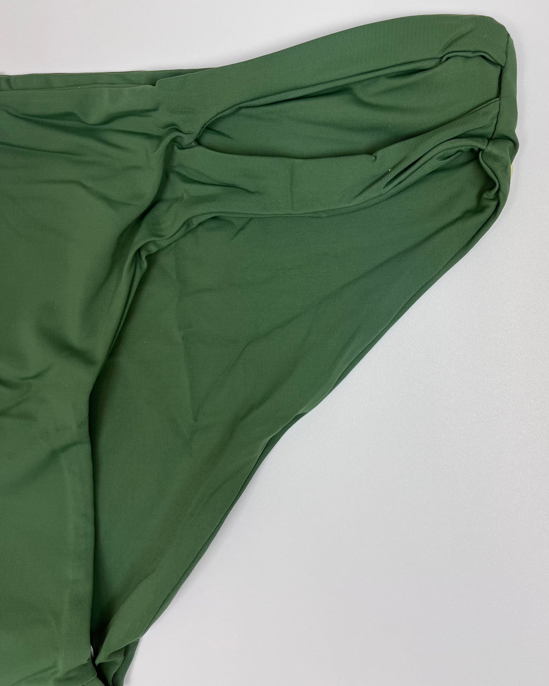 Dark Green Side Cut Out Bikini Bottom - Small