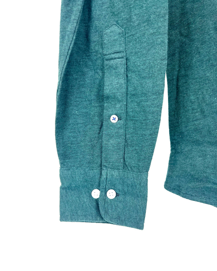 Dark Green Long Sleeve Button Down - Medium