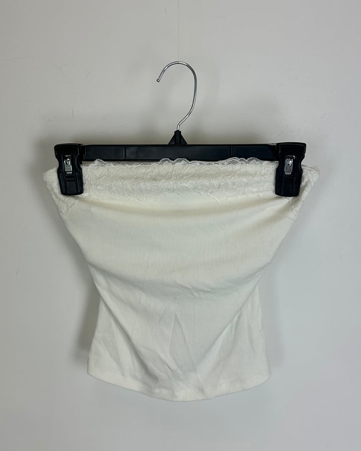 White Strapless Top - Size 00 and 0/2