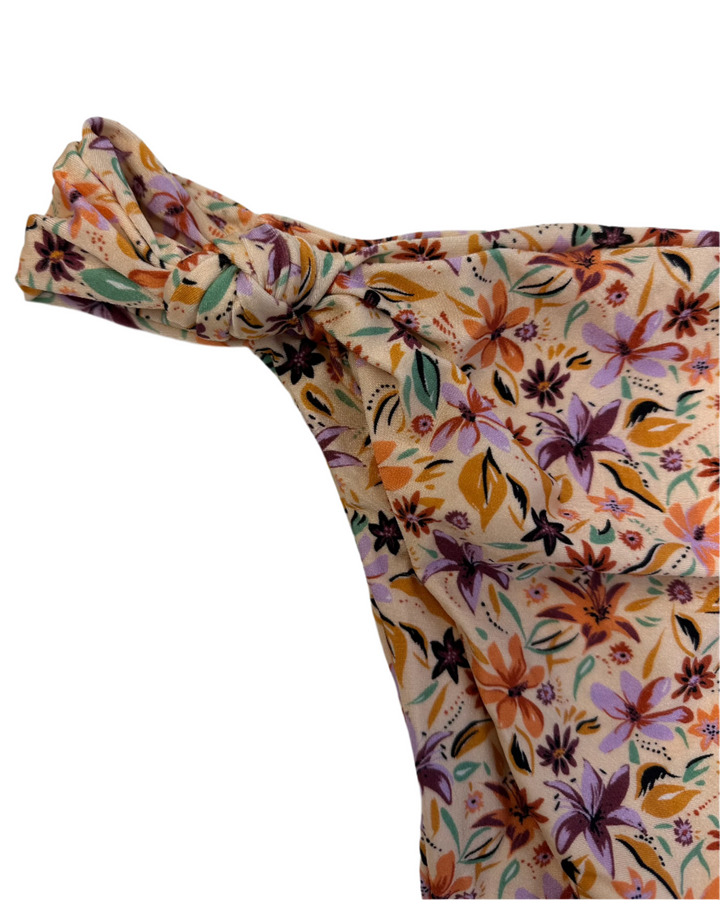 Light Orange Knotted Cheeky Bikini Bottom - Extra Extra Large